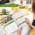 Catyan 3 Count Mediterranean Diet Food List, Double-sided Lamination Mediterranean Food Chart Poster, Meditteranian