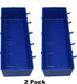JSP Manufacturing Heavy Duty Blue Peg Board Storage Bin - Parts Storage Bins Hooks to Peg Tool Board Workbench Craft (2)