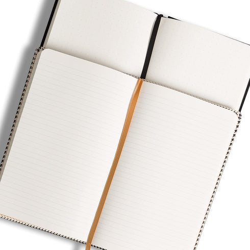 U Brands Heritage Print and Black Suede Journal, 8.25 x 5 Inches, 160 Pages, 2 Count
