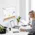 Monthly Calendar Whiteboard Dry Erase Cork Board Combo, 30" x 20" Magnetic Double-Sided Calendar