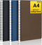 EUSOAR Spiral Notebook, 3 Packs A4 8.5"x11" College Ruled Notebooks, 120 Pages/60 Sheets, Thick Paper for Student