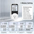Suraielec Watt Meter - Plug-in Socket Power Meter, 90V-250V, Backlit Display, Auto Cost Calculator, Electricity Monitor