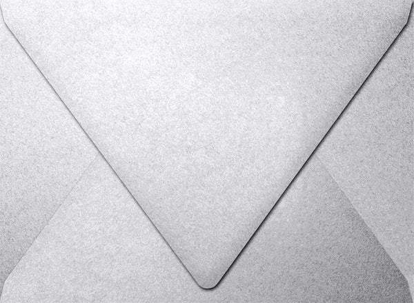 LUXPaper A7 Silver Metallic Envelopes, 50 Pack, Printable Contour Flap, Size 5 1/4 x 7 1/4