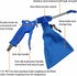 Blow and Suction Dual Purpose Dust Blow Gun for Compressor, 1/4 In NPT with Dust Storage Bag