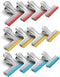 HOUSE AGAIN 12 Pack Stainless Steel Chip Bag Clips, 3 Sizes Covered with Silicone, Air Tight Seal, 5, 3, and 2.5 Inches