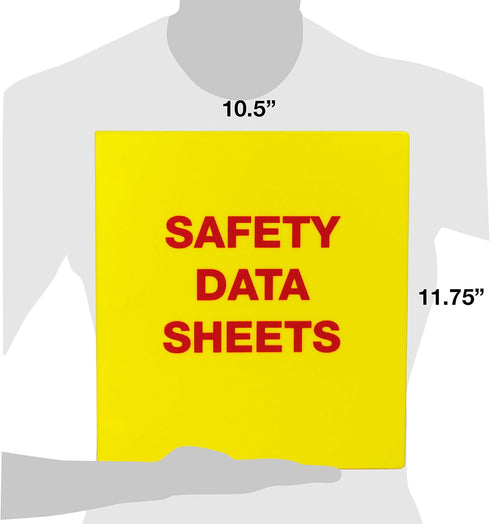 UniKeep Safety Data Sheets (SDS) Binder - 1.0 Ring Capacity, 3 Poly Rings