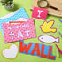 Geelin 184 Pcs Prayer Wall Bulletin Board Set, Cork Board Religious Decor Rainbow Christian Decorations for Classroom