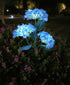 Generic Solar Stake Lights Ip55 Waterproof, Solar Lights Outdoor with Three Blue Flowers,