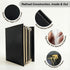 8.5 11, 2 Pack 4 8 Restaurant Menu Covers x Menu Holder Faux Leather Menu Book with Clear PVC Sleeves, Page View