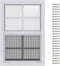 AIRGBW Windows for Chicken Coop with Screens, Aluminum Exterial Window Replacement for Playhouse,