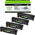 greencycle 4 Pack Compatible Toner Cartridge for Canon 137 - Replacement for CRG137, 9435B001AA, for ImageClass D570,