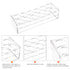 MECCANIXITY 12-Well Acrylic Test Tube Rack Holder, Clear Lab Stand for 100ml Tubes