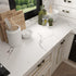 Stickyart White Marble Wallpaper Peel and Stick Thick Marble Contact Paper for Bathroom Countertops, 12"x160" Removable