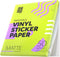 Premium Printable Vinyl Sticker Paper for Inkjet Printer and Laser - 50