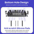 No Drill Under Desk Laptop Mount, Metal Under Desk Storage Shelf with Cable Management, Laptop Storage Tray