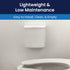 250-201W Hospeco Feminine Hygiene Receptacle White ABS Plastic
