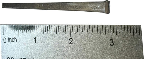 3- COMMON 3 CUT NAILS - Metallic Color - Antique rustic restoration accent nails for hanging, furniture, cabins