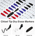 Lelix Dry Erase Markers, 42 Pack 14 Black+14 Blue+14Red Dry Erase Markers Chisel Tip,Dry Erase Markers Bulk,Whiteboard Markers for School, Office Supplies,Perfect for White Board, Mirror,Calender by Lelix