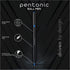 Pentonic Ballpoint Pens in Pen Organizer, Bulk 50 Count, Black Ink, 1.0 mm Medium Point for Journaling