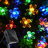 Vruxuri 60 LED Solar String Lights Outdoor Waterproof Flower Fairy Lights for Garden