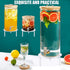 ZHIVEZEN 7.87 Inch Drink Dispenser Stand,Clear Acrylic Stands,Fit Max Diameter of Glass Drink Dispenser,Water Dispenser