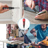 AMIR Cordless Screwdriver Set, Rechargeable Electric Tool Kit with USB Cable and LED Lights, Red