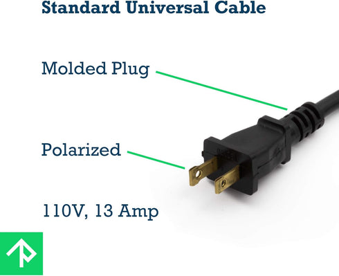 Rebuild Skills Replacement Power Tool Cords for Drills, Sanders, and Appliances (6' ft, 18/2)