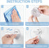 Teletrogy 4 Pack, Suction Cup Razor Holder Reusable Powerful Shower Suction Hooks for Inside Shower, Waterproof Shaver
