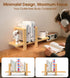 KinShare Small Adjustable Desk Bookshelf Organizer Open Bookend Shelf Flexible to Fit as Much or as Little