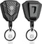 Oaridey Heavy Duty Retractable Keychain with Belt Clip, 31.8” Steel Cord, 9oz Rebound - 2 Pack
