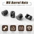Blulu 50 M6 M6 10 mm 13 mm Pcs Metric Barrel Nuts Cross Dowels Slotted Nuts Bunk Bed Replacement Hardware Headboard