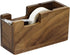 Multibey Wood Tape Dispenser for Desk - Natural Walnut Wood Desktop Tape