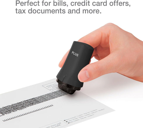 Guard Your ID Advanced 2.0 Rollers, Identity Theft Address Eraser and Security Prevention, Regular 3-Pack, Black