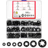 340 Pcs Locking Washers Assortment Kit, Internal Tooth Starlock Push On Speed Clips Fasteners - M3, M4/M5/M6/M8/M10/M12