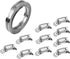 Mgoodoo 304 Stainless Steel Worm Clamps Assortment Kit, 13 FT Large Hose Clamp Strap with 10 Fasteners for Intercooler