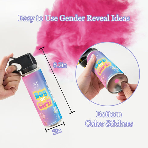 M CRIATIVO MAGNET 4 Pack Set (2 2 Gender Reveal Fire Extinguisher, Biodegradable Color Powder Smoke, Baby Gender Reveal