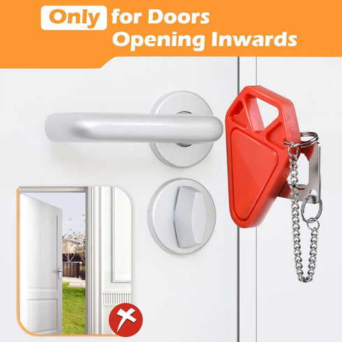 Portable Door Lock Travel Door Locks for Hotel Rooms Apartment Locks Home Security Defender Door Lock Latch Extra Door