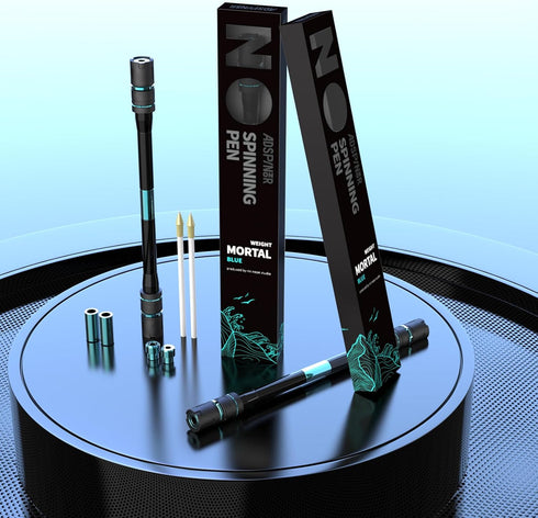 Mr. Nope Weighted Mortal Spinning Pen Mod Advanced Trick Spin Pen for Precision & Practice Heavier, Balanced, Anti-Slip