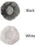 Hair Nets Disposable Bouffant Cap for Cooking Lab Beauty 24-inch White & Black