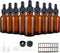 Eternal Moment 1 oz Eye Dropper Bottles (48 Pack), 30ml Amber Glass with Glass Eye Dropper for Essential Oils