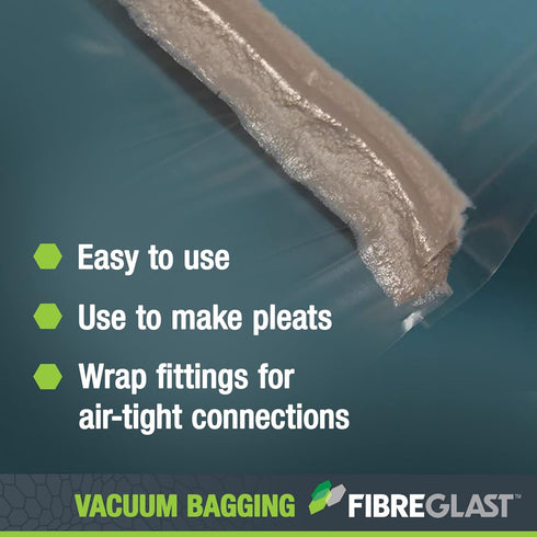 Fibre Glast High-Temp No-Leak Vacuum Seal Tape, Gray, 25ft for Vacuum Bagging Supplies and Resin Composites