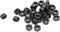 binifiMux 30pcs M8-1.25mm Black Hex Nuts, Carbon Steel