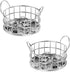 Silver Paper Clip Holder, Mesh Desk Accessories, Small Office Supplies for School, Office, and Home, 2PCS