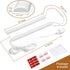 2pcs 12 Inch Dimmable Closet 6000K Counter JUSJUBR Plug-in Under Cabinet Lighting, Light, Cold White Linkable USB LED