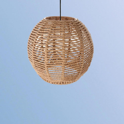 Koolouispoper Lampshade for Cover Table Lamp Rattan Lamp Pendant Light Vintage Hanging Lighter Cafe Restaurant Home