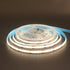 5V 8mm 4000K,320LEDs/M,8W/M,CRI90,3.28FT/ 1M,Electroplated IP20,Flexible Width USB COB LED Strip Lights,Natural White