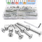 weideer 30sets Crib Screws Hardware Replacement Kit Baby Bed Frame Bolts M6x20/30/40/50/60mm Hex