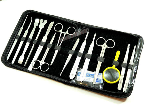 Cynamed 44Pcs Advanced Dissection Kit, Biology & Veterinary Students, Anatomy Lab with Stainless Steel Scalpel