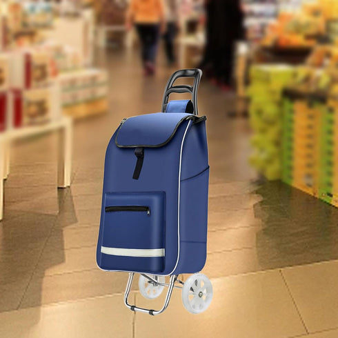 YsXoWiui 55cmx30cmx19cm Shopping Cart Replacement Bag Trolley Bag Portable Oxford Cloth Large Capacity Grocery Cart Bag