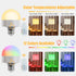 MXhme E26 Bulb Bulb Lamps,E26 3 12 Colors,2Pack Rechargeable Light with Remote and Timer,Battery Operated Light